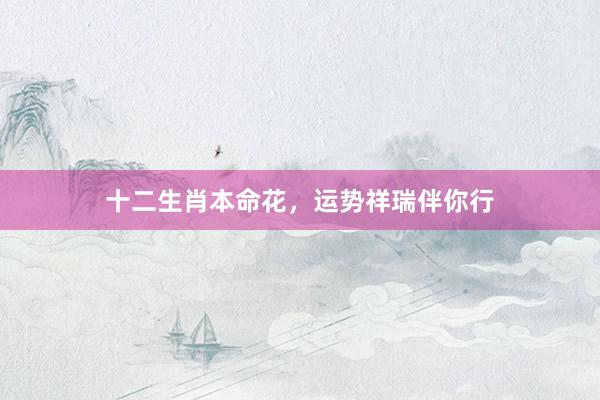 十二生肖本命花，运势祥瑞伴你行